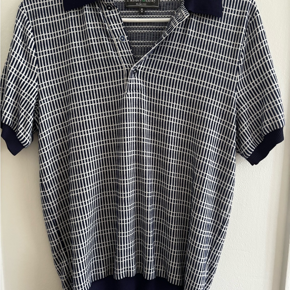 Paisley & Gray Navy and White Checkered Shirt